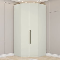Guarda Roupa Seletto Canto Closet Modulado 2 Portas 3 Gavetas Led Predileto - Henn Canto Closet Sele - 1