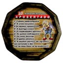 Ver imagem 1 de Quadro Tampa de Barril em Madeira Rústica - Os 10 Mandamentos do Aposentado