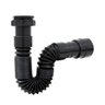 Sifão Sanfonado Preto Universal + Engate Flexível Black 40cm - 2