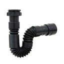 Ver imagem 2 de Sifão Sanfonado Preto Universal + Engate Flexível Black 40cm