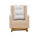 Ver imagem 2 de Poltrona de Amamentação Balanço Diana Puff - Blissbaby:veludo Bege