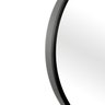 Espelho Decorativo Short Strip Preto Alça Corino Caramelo 50cm Redondo Preto/Caramelo, 50 cm - 4