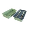 Marmita Térmica Dupla Trava 1,3l com Talheres Inox Livre Bpa Cor:verde - 4