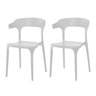 Kit 2 Cadeiras de Jantar Garden Luxo Branca Resistente - 1