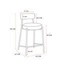 Ver imagem 4 de Banqueta Cozinha Alta com Encosto Industrial Preto Londres PU Whisky D03 - D’Rossi