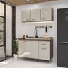 Cozinha Modulada Compacta Fidelitá Suiça 2 Peças 6 Portas 1 Gaveta sem Tampo Noce/off-white - 1