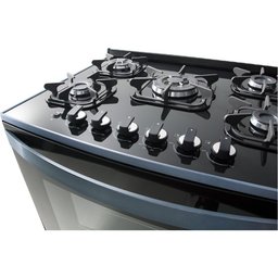 Fogão Mueller Decorato Vetro Piso 5 Bocas Preto Fosco G3 601230052 Bivolt - 5
