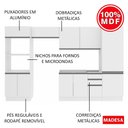 Ver imagem 7 de Cozinha 11 Portas Acordes Glamy Branco MDF Madesa