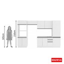 Ver imagem 5 de Cozinha 11 Portas Acordes Glamy Branco MDF Madesa