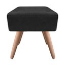 Ver imagem 2 de Puff Ibiza Quadrado Suede Preto