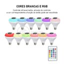 Ver imagem 1 de Lâmpada Led 12w E27 Rgb Colorida com Caixa de Som
