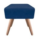 Ver imagem 2 de Puff Ibiza Quadrado Suede Azul Marinho