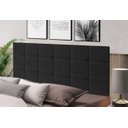 Ver imagem 2 de Cabeceira Suspensa Almofada Cama Casal Box Queen King 160x55 Modelo Calipha Grafite