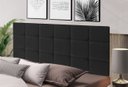 Ver imagem 2 de Cabeceira Suspensa Almofada Cama Casal Box Queen King 160x55 Modelo Calipha Grafite