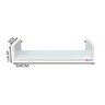 Prateleiras Decorativa Kit 4 Peças Branco Grande - 4