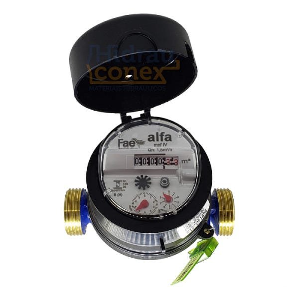 Hidrômetro Unijato 3/4" 3m³/h com Conexões Pp - 2