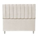 Ver imagem 4 de Kit Cabeceira e Calçadeira Baú Casal King 1,95m Londres Veludo Bege Dal Poz Estofados