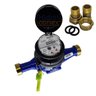 Hidrômetro Multijato 3/4" 3m³/h com Conexões Latão - 1