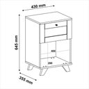 Ver imagem 3 de Mesa de Apoio Trama Cinamomo/off White Artely Cinamomo/off White