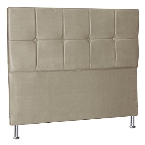 Cabeceira Solteiro 0,90m Lisboa Suede - Pallazio - Bege
