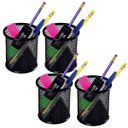 Ver imagem 1 de Porta Lapis Aramado Kit 4 Unidades Organizador Caneta Lapis Regua Treco Escrivaninha Home Office Esc