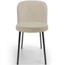 Ver imagem 5 de Kit 5 Cadeiras Sala de Jantar Estofada Gavi L02 Linho Bege Escuro - Lyam Decor