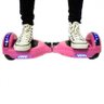 Skate Elétrico Hoverboard 6.5" ROSA Bluetooth e LED Lateral com Bolsa - Bateria Samsung - Smart - 4