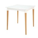 Ver imagem 1 de Mesa Tramontina Diana Branca 70x70cm em Polipropileno com Pernas de Madeira