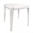 Ver imagem 2 de Jogo 2 Mesas e 8 Cadeiras Plástica Poltrona Branca Aluguel Festa Eventos