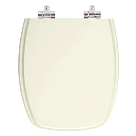 Assento Sanitário Poliester com Amortecedor Primula Plus Marfim (Bege) para Vaso Fiori
