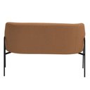 Ver imagem 7 de Sofá Namoradeira 02 Lugares 130cm Jade Base Preto Bouclé Terracota - Nexta Casa