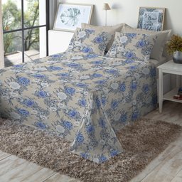 Jogo de Cama Casal 130 Fios Fiori - Cecília (7428-3) - 2