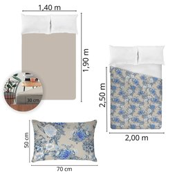 Jogo de Cama Casal 130 Fios Fiori - Cecília (7428-3) - 5