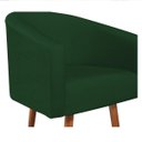 Ver imagem 5 de Poltrona Decorativa Sala de Estar Recepção Luiza Pés Palito Suede Verde - ADJ Decor