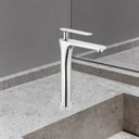 Ver imagem 2 de Torneira Banheiro Luxo Monocomando Metal Cromada Prata Acabamento: Premium; Cor: Prata Brilho