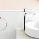 Ver imagem 4 de Torneira Banheiro Luxo Monocomando Metal Cromada Prata Acabamento: Premium; Cor: Prata Brilho