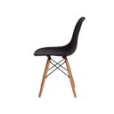 Ver imagem 4 de Kit 4 Cadeiras Eiffel Eames Preta Base Madeira