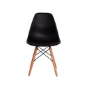 Ver imagem 3 de Kit 4 Cadeiras Eiffel Eames Preta Base Madeira