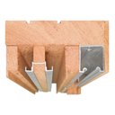 Ver imagem 3 de Janela de Madeira Vitro de Correr Com Veneziana Pantográfica Grade Eucalipto Esel-1.50LX1.20A