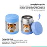 Pote Térmico Bebê Infantil Alimentação Inox +6 Meses 330mL Aço Inoxidável Resistente Clingo - Azul T - 3