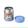 Pote Térmico Bebê Infantil Alimentação Inox +6 Meses 330mL Aço Inoxidável Resistente Clingo - Azul T - 6