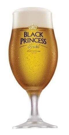 KIT de 6 Taças De Cristal Para Cerveja Black Princess Gold 300ml - 2