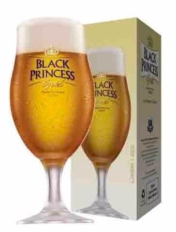 KIT de 6 Taças De Cristal Para Cerveja Black Princess Gold 300ml - 3