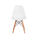 Ver imagem 2 de Cadeira de Jantar Charles Eiffel Eames Dsw Branco Base Madeira