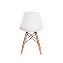 Ver imagem 5 de Kit 3 Cadeiras de Jantar Charles Eiffel Eames Branco Base Madeira