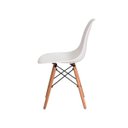 Ver imagem 4 de Kit 3 Cadeiras de Jantar Charles Eiffel Eames Branco Base Madeira