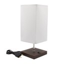 Ver imagem 4 de Kit 2 Abajur Luminaria de Mesa Quadrado com Interruptor Ref 49 Decoração Casa Sala Quarto Escritório