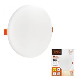 Painel Plafon Led Borda Infinita Black + Decker Redondo 17W Branco Frio - 5