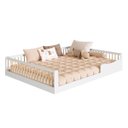 Ver imagem 2 de Cama Infantil Montessoriana Casal 198x145cm Branco/natural Camoca002