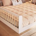 Ver imagem 4 de Cama Infantil Montessoriana Casal 198x145cm Branco/natural Camoca002